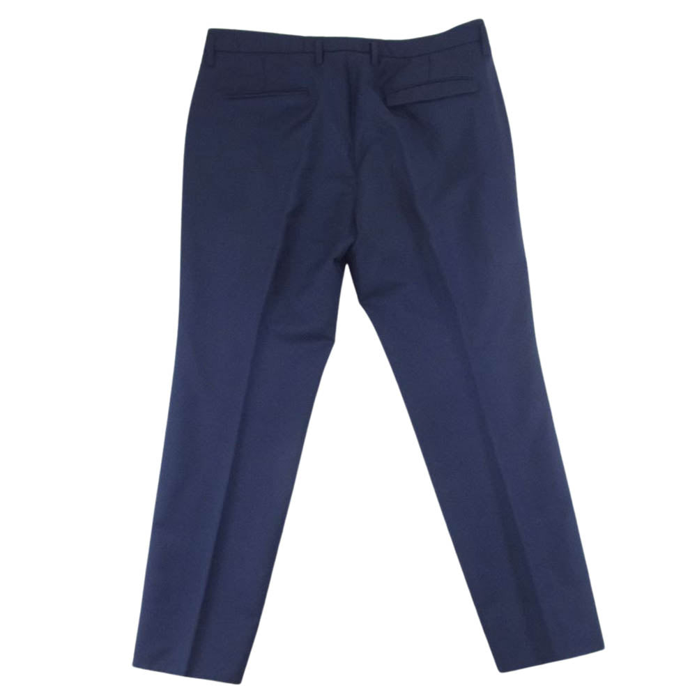 JIL SANDER ジルサンダー LM510101ME21070051 wool trousers ウール トラウザーズ パンツ スラックス ネイビー系 50【中古】