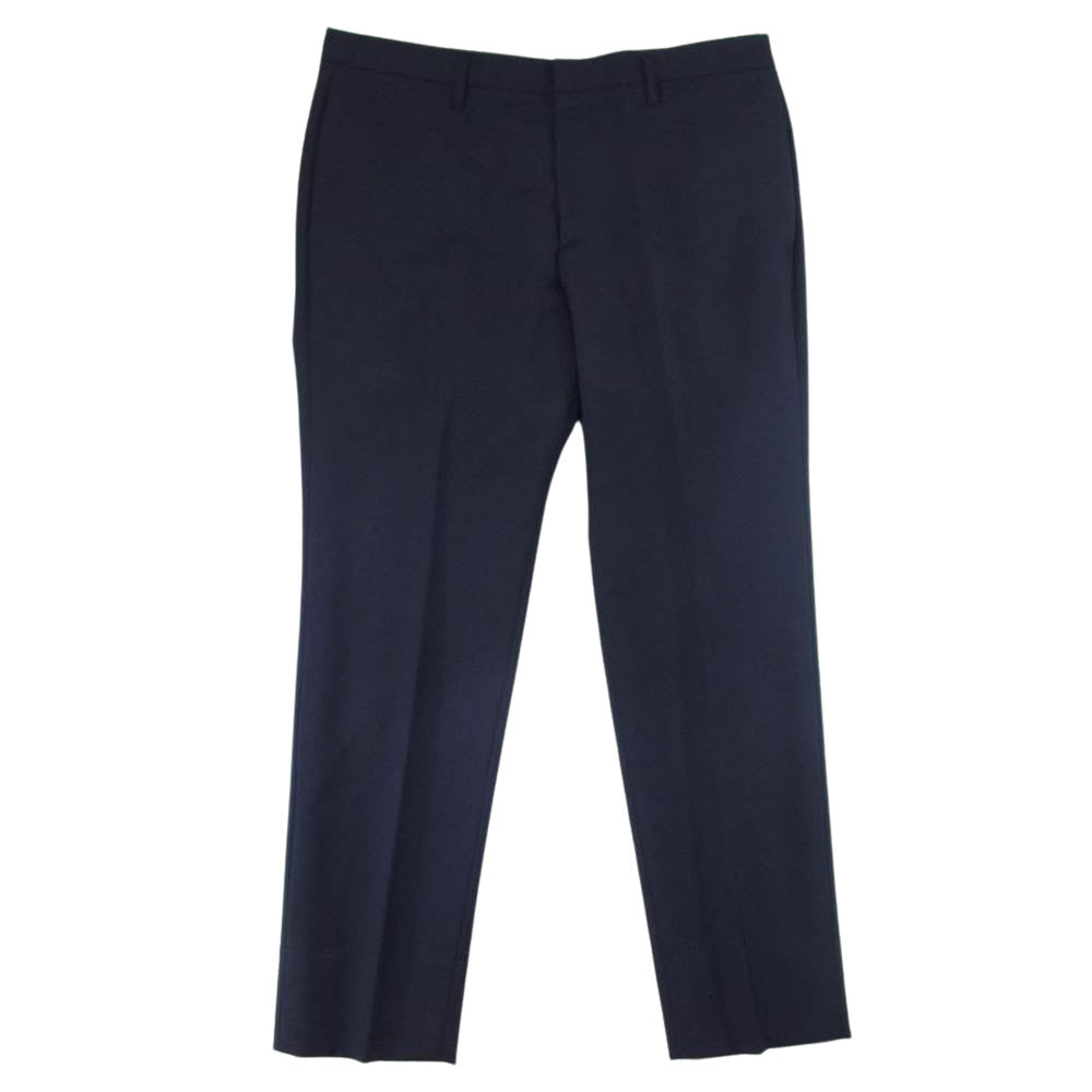 JIL SANDER ジルサンダー JSMI310101 MI210700 wool trousers ウール トラウザーズ パンツ スラックス ネイビー系 50【中古】