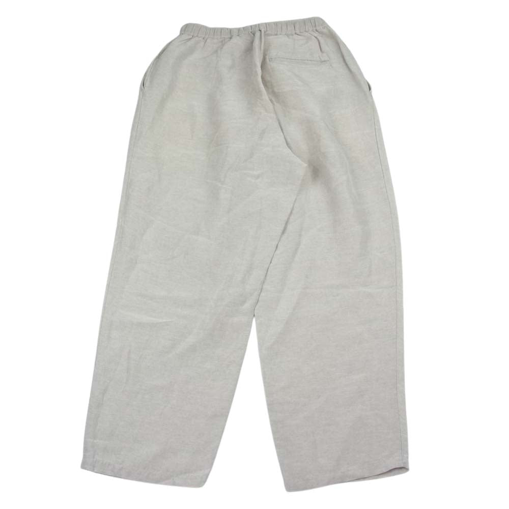 セブンバイセブン 22SS 800-2140024 TUCK PANTS LINEN RAYOＮ リネン 麻 レーヨン 2タック ドローコード イージー パンツ ベージュ系 S【中古】