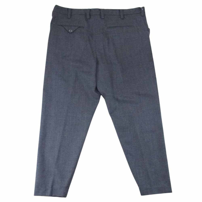 SUNSEA サンシー 19AW 19A42 N.M BRUSHED PANTS ウール スラックス ブラック チャコール系 2【新古品】【未使用】【中古】