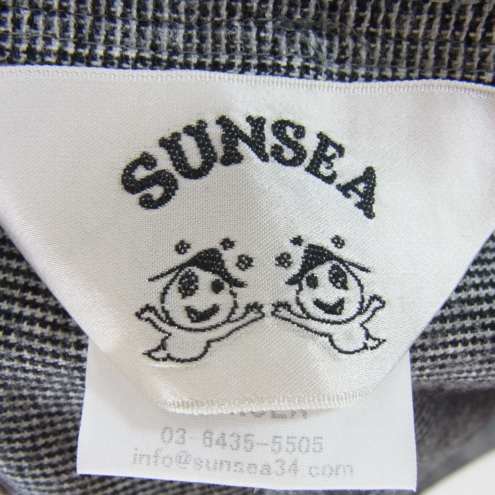 SUNSEA サンシー 19AW 19A42 N.M BRUSHED PANTS ウール スラックス グレー ブラック系 2【新古品】【未使用】【中古】