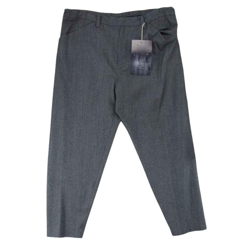 SUNSEA サンシー 19AW 19A42 N.M BRUSHED PANTS ウール スラックス グレー ブラック系 2【新古品】【未使用】【中古】