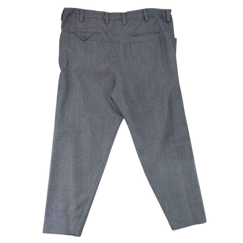 SUNSEA サンシー 19AW 19A42 N.M BRUSHED PANTS ウール スラックス グレー ブラック系 2【新古品】【未使用】【中古】