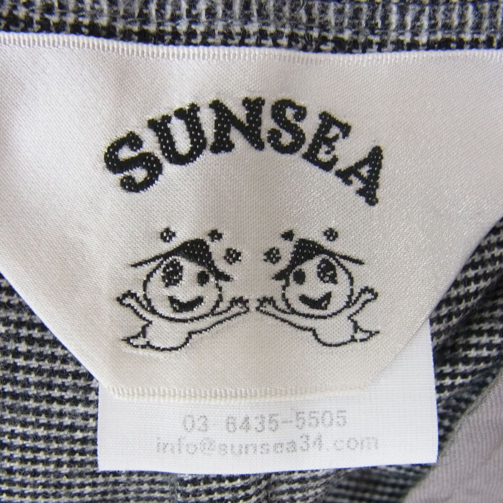 SUNSEA サンシー 19AW 19A42 N.M BRUSHED PANTS ウール スラックス グレー ブラック系 2【新古品】【未使用】【中古】