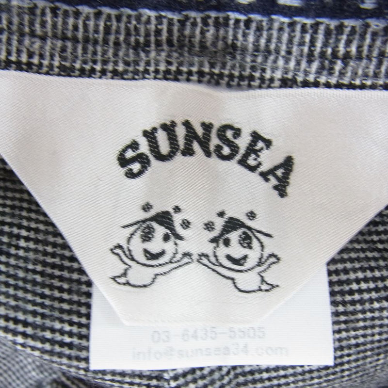 SUNSEA サンシー 19AW 19A42 N.M BRUSHED PANTS ウール スラックス グレー ブラック系 2【新古品】【未使用】【中古】