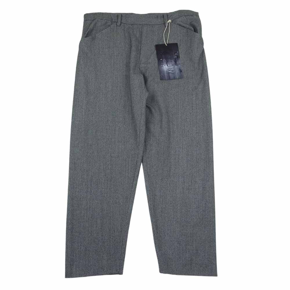 SUNSEA サンシー 19AW 19A43 N.M BRUSHED M2 PANTS ウール スラックス ブラック系 ホワイト系 2【新古品】【未使用】【中古】