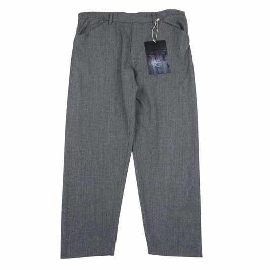 SUNSEA サンシー 19AW 19A43 N.M BRUSHED M2 PANTS ウール スラックス ブラック系 ホワイト系 2【新古品】【未使用】【中古】