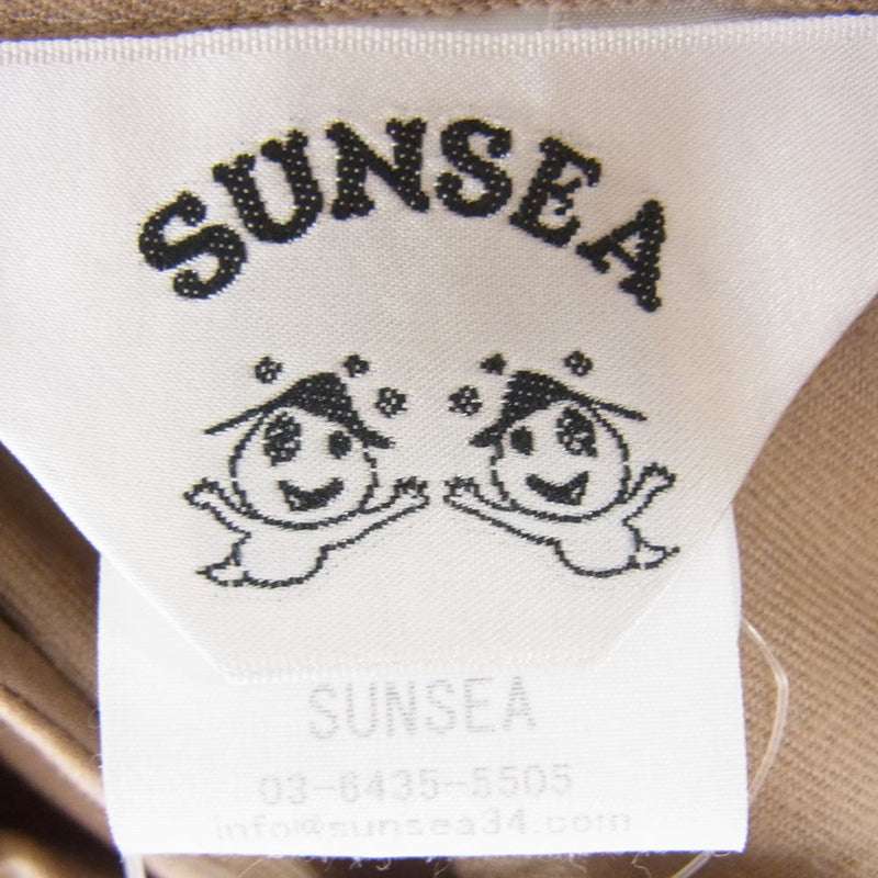 SUNSEA サンシー 19AW 19A43 N.M BRUSHED M2 PANTS ウール ストレート パンツ ブラウン系 2【新古品】【未使用】【中古】