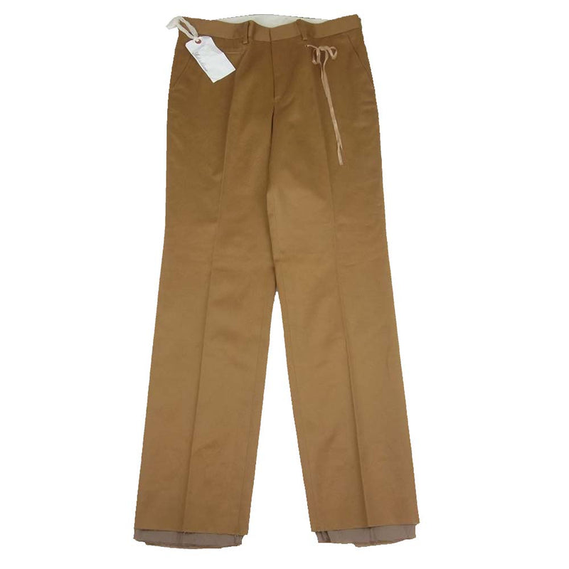 ミドリカワ 19AW MID19AW-P01A Cotton Chino Slacks パンツ ベージュ系 L【新古品】【未使用】【中古】