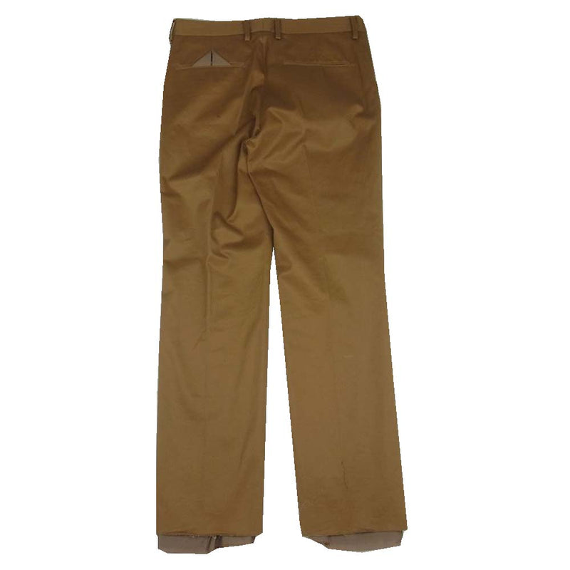 ミドリカワ 19AW MID19AW-P01A Cotton Chino Slacks パンツ ライトブラウン系 M【新古品】【未使用】【中古】