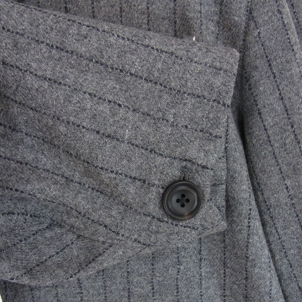 SUNSEA サンシー 19AW 19A31 PENCIL STRIPE JACKET ウール ペンシル ストライプ ジャケット グレー系 2【新古品】【未使用】【中古】