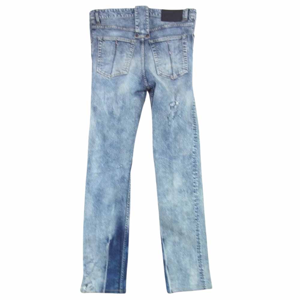 ルグランブルー ST103-B2D クラッシュ加工 ウォッシュド デニムパンツ ジーンズ インディゴブルー系 31【中古】