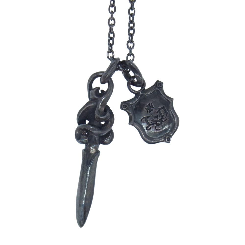 ラウドスタイルデザイン ダガー ペンダントトップ ネックレス シルバー系【中古】