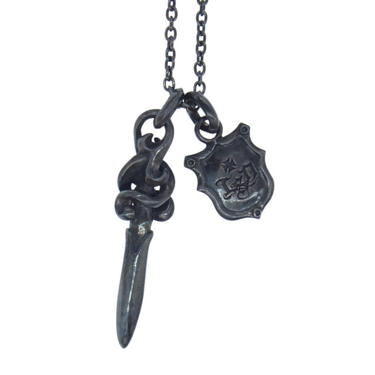 ラウドスタイルデザイン ダガー ペンダントトップ ネックレス シルバー系【中古】