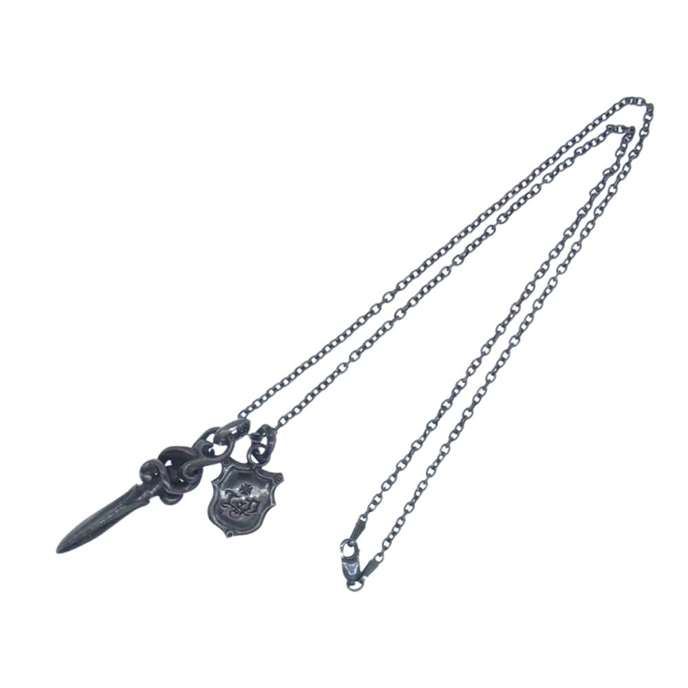 ラウドスタイルデザイン ダガー ペンダントトップ ネックレス シルバー系【中古】
