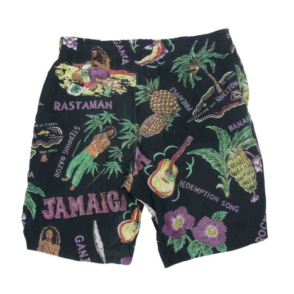 WACKO MARIA ワコマリア JAMAICA ジャマイカ ハワイアンショーツ ハーフパンツ ブラック系 S【中古】