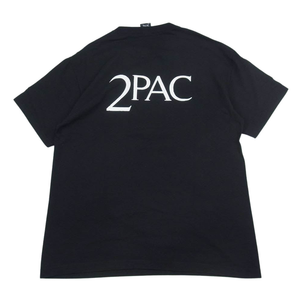 WACKO MARIA ワコマリア TUPAC CREW NECK T-SHIRT TYPE 1 トゥーパック 半袖Tシャツ ブラック系【中古】