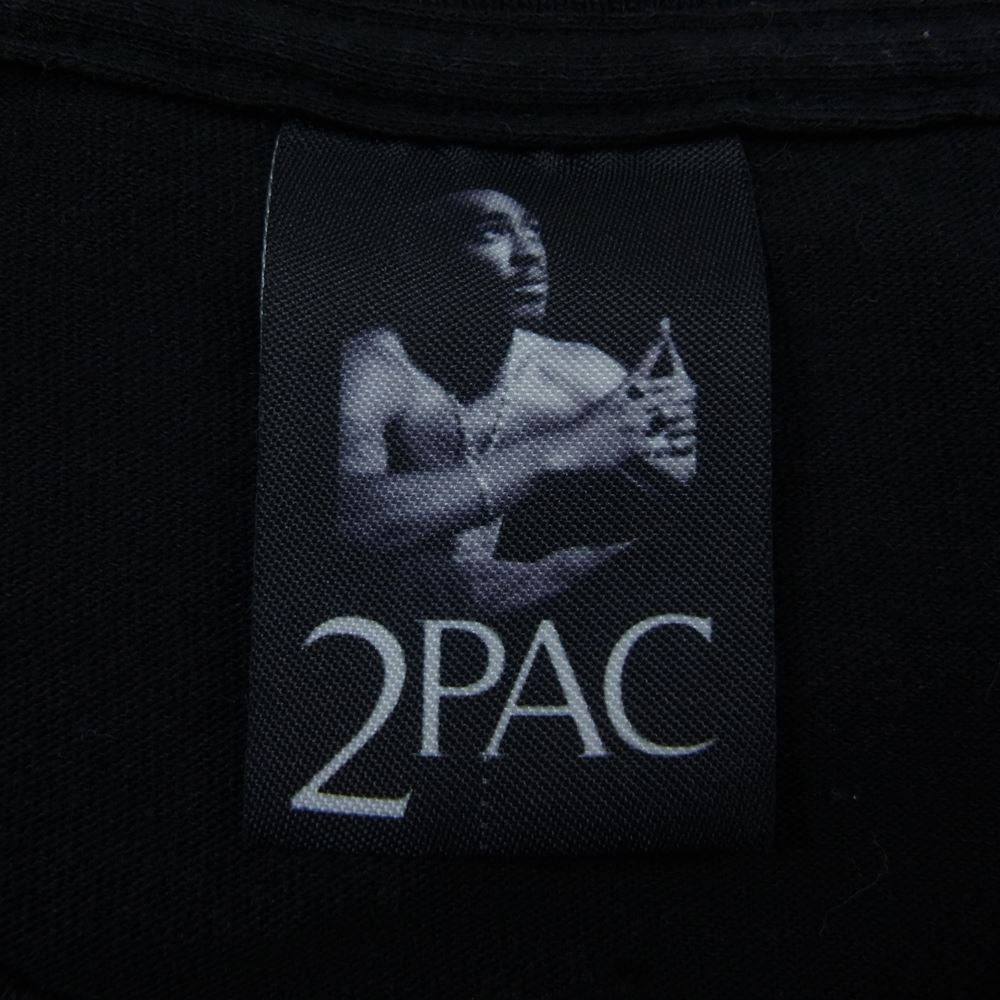 WACKO MARIA ワコマリア TUPAC CREW NECK T-SHIRT TYPE 1 トゥーパック 半袖Tシャツ ブラック系【中古】