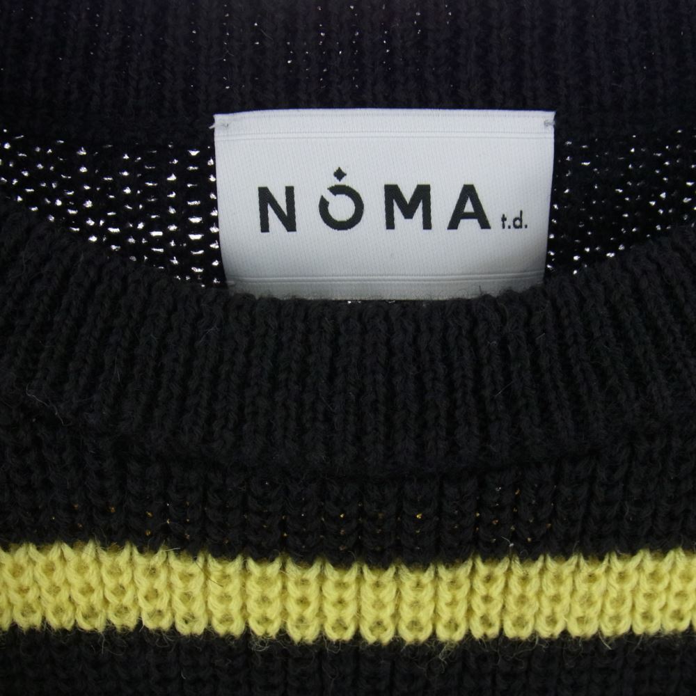 ノーマティーディー N28-KN01 Big Stripe Sweater ビッグ ストライプ セーター ニット ブラック系 2【中古】