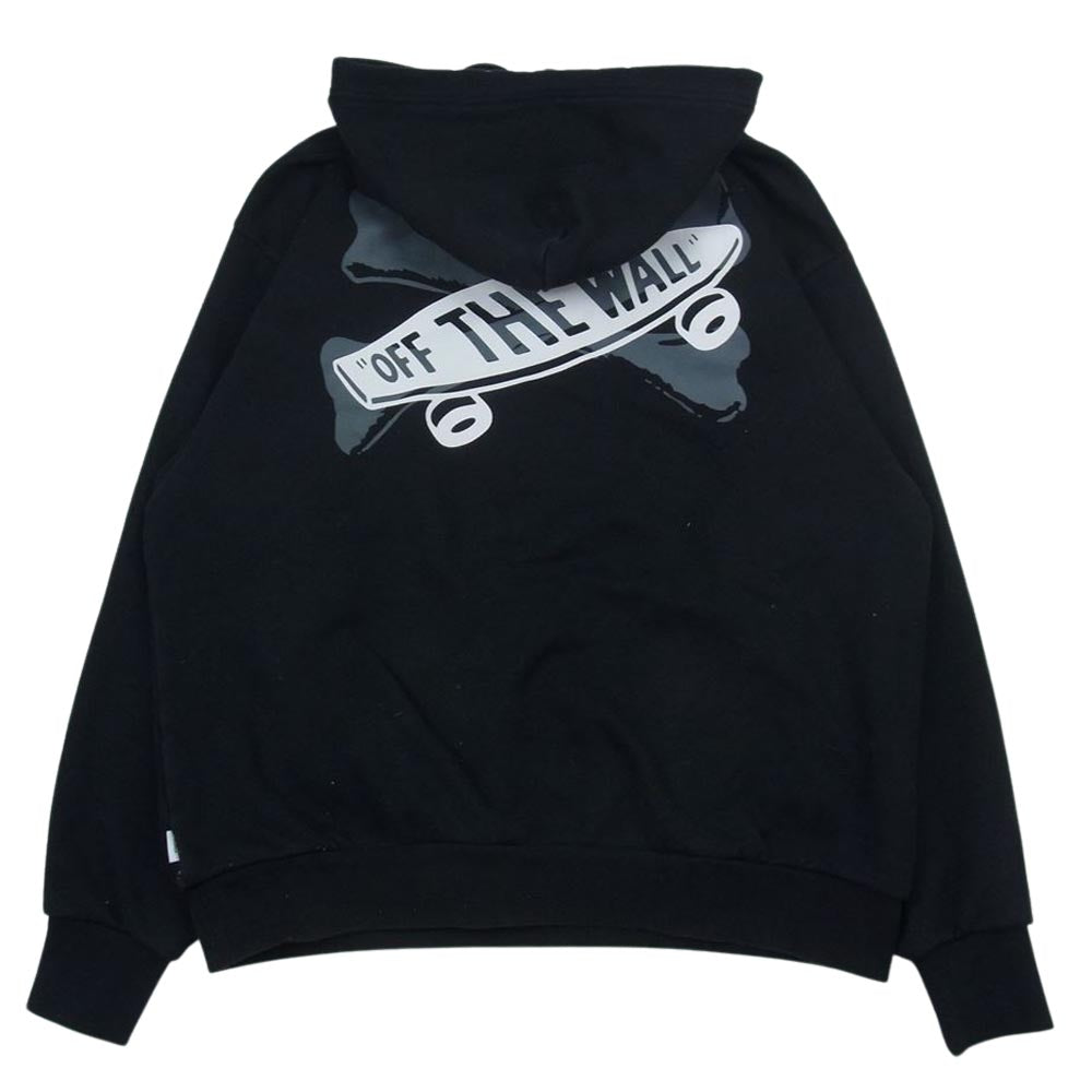 WTAPS ダブルタップス 20AW x VANS VAULT PULLOVER HOODY SWEAT MOSH PIT バンズ クロスボーン プルオーバー パーカー ブラック系 02【中古】