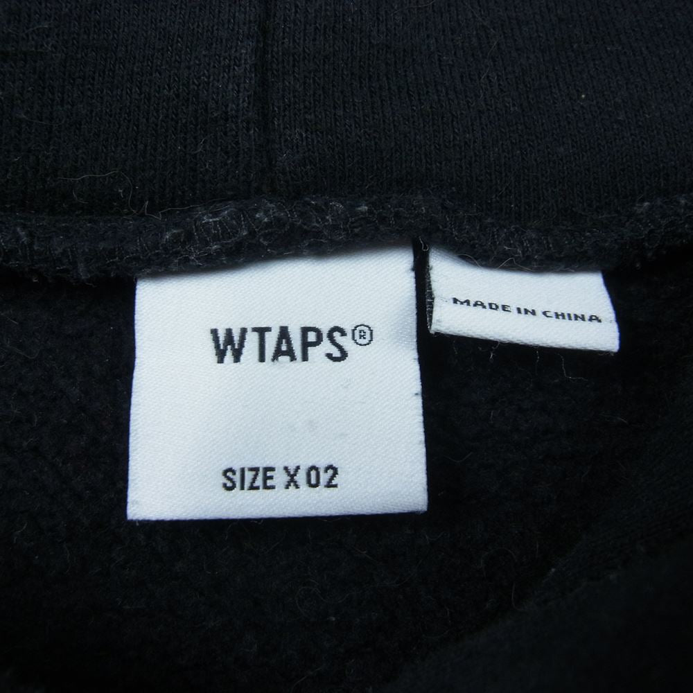 WTAPS ダブルタップス 20AW x VANS VAULT PULLOVER HOODY SWEAT MOSH PIT バンズ クロスボーン プルオーバー パーカー ブラック系 02【中古】