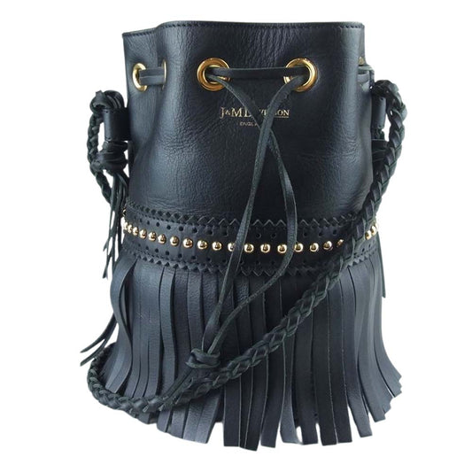 ジェイ&エムデヴィッドソン アンジーコレクション Carnival Mini with Studs black カーニバル ミニ ウィズ スタッズ ショルダー ブラック カーフ ブラック系【中古】
