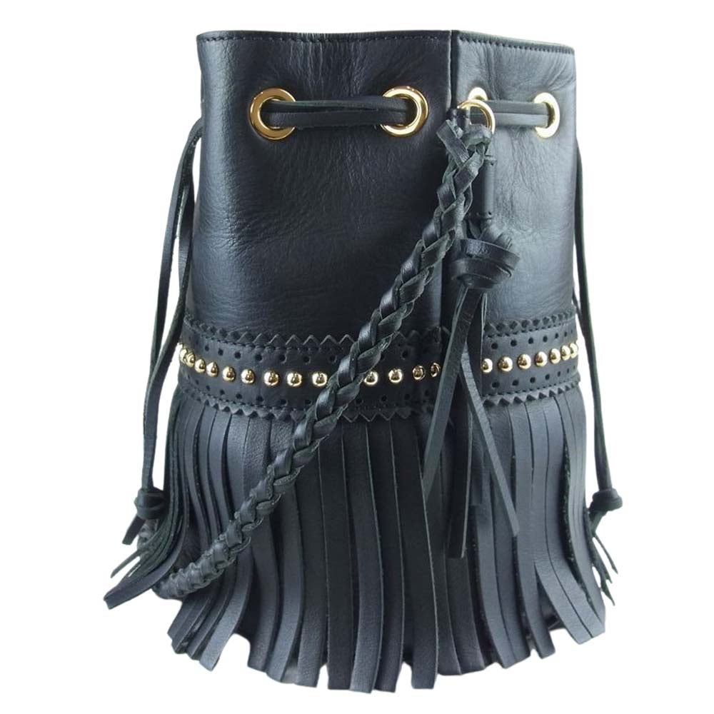 ジェイ&エムデヴィッドソン アンジーコレクション Carnival Mini with Studs black カーニバル ミニ ウィズ スタッズ ショルダー ブラック カーフ ブラック系【中古】