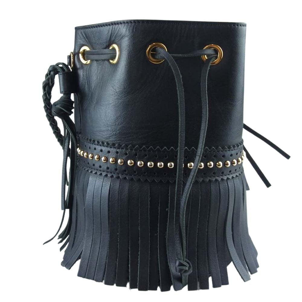 ジェイ&エムデヴィッドソン アンジーコレクション Carnival Mini with Studs black カーニバル ミニ ウィズ スタッズ ショルダー ブラック カーフ ブラック系【中古】