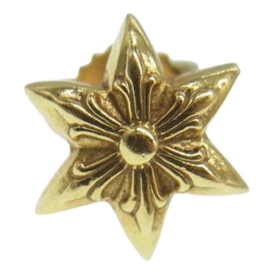 CHROME HEARTS クロムハーツ（原本無） 22K CO STAR DMND スタースタッド ゴールド ピアス ゴールド系【中古】
