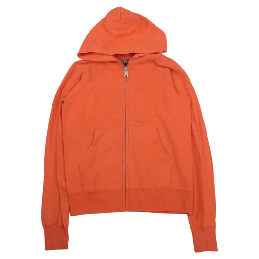 TENDERLOIN テンダーロイン ZIP PARKA 無地 ジップ アップ スウェット パーカー オレンジ系【中古】