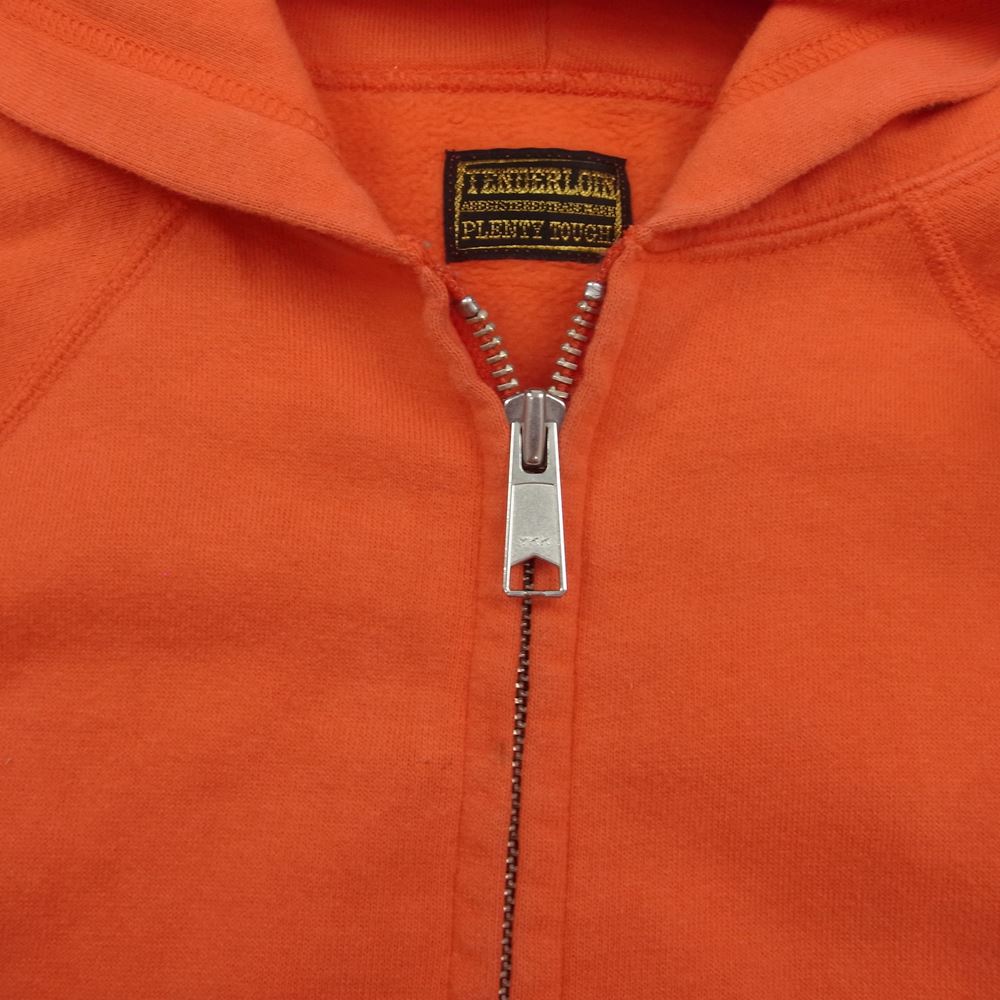 TENDERLOIN テンダーロイン ZIP PARKA 無地 ジップ アップ スウェット パーカー オレンジ系【中古】