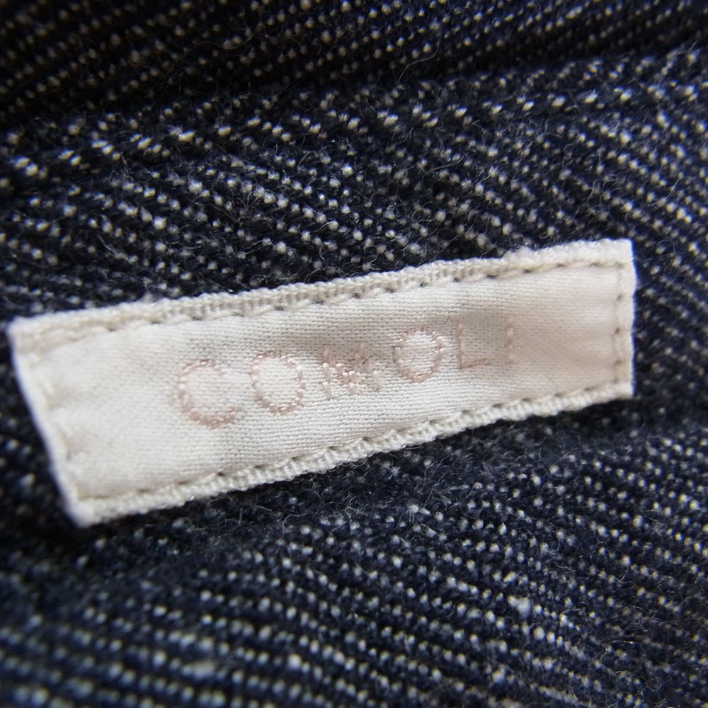 COMOLI コモリ 14AW 14F-03001 ウール リネン イージーパンツ インディゴブルー系 ２【中古】
