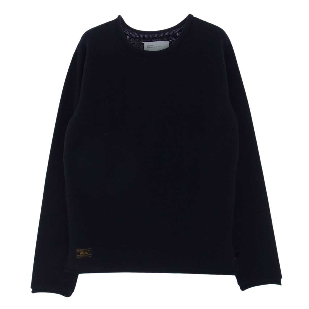 WTAPS ダブルタップス 15AW 152MADT-KNM01 AVANT SWEATER WOOL アバント セーター ウール ニット ネイビー系 2【中古】