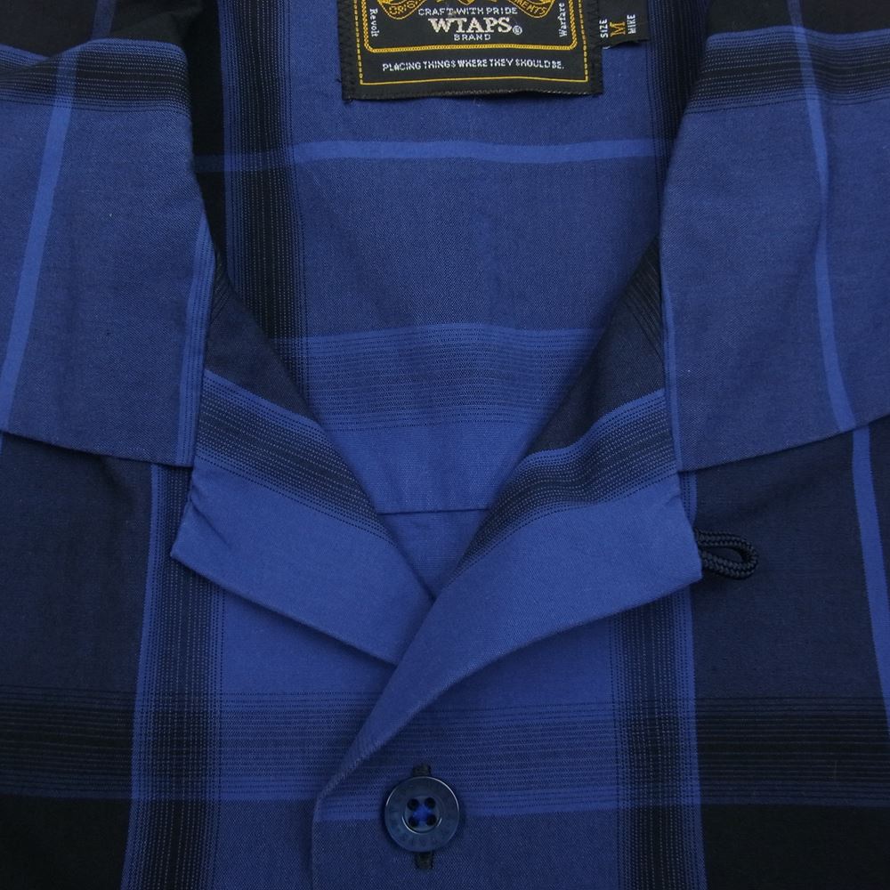 WTAPS ダブルタップス 13SS 131GWDT-SHM05 L/S VATOS SHIRT ヴァトーズ シャツ チェック ネイビー系 M【中古】
