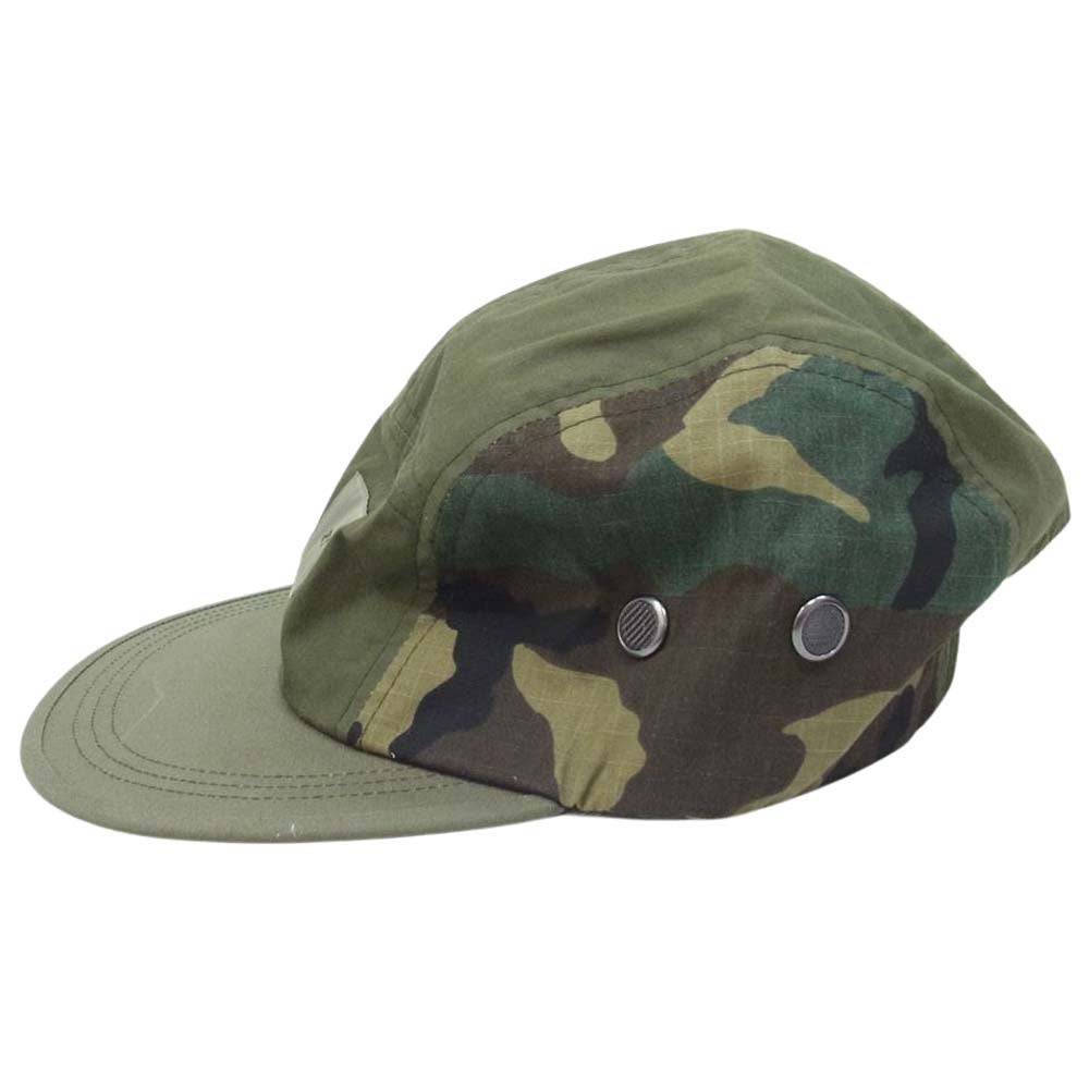 WTAPS ダブルタップス 21AW 212HCDT-HT01 T-5 01 CAP キャップ ロゴ カモフラ 迷彩 帽子 オリーブ カーキ系 00【美品】【中古】