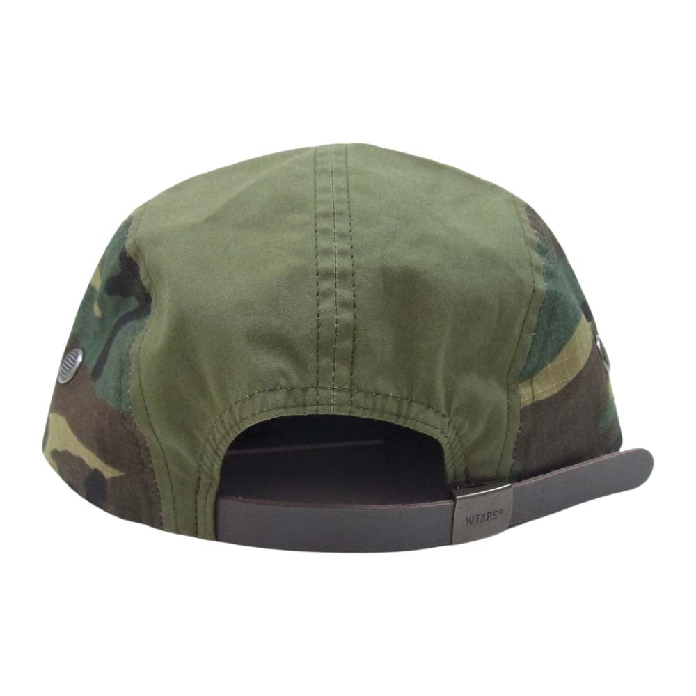 WTAPS ダブルタップス 21AW 212HCDT-HT01 T-5 01 CAP キャップ ロゴ カモフラ 迷彩 帽子 オリーブ カーキ系 00【美品】【中古】