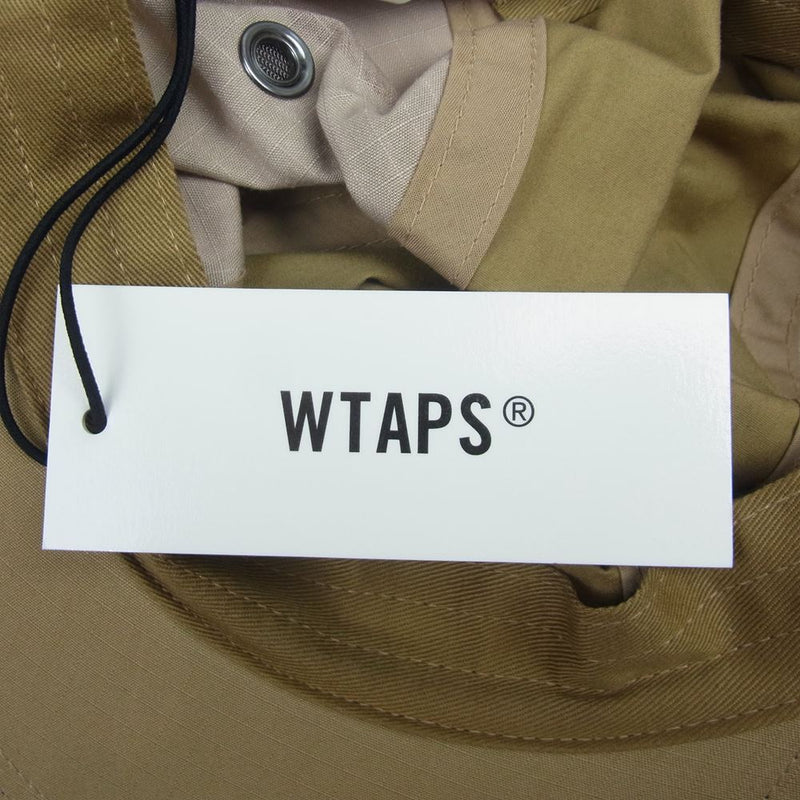 WTAPS ダブルタップス 21AW 212HCDT-HT01 T-5 01 CAP キャップ ロゴ カモフラ 迷彩 帽子 ベージュ系 F【美品】【中古】