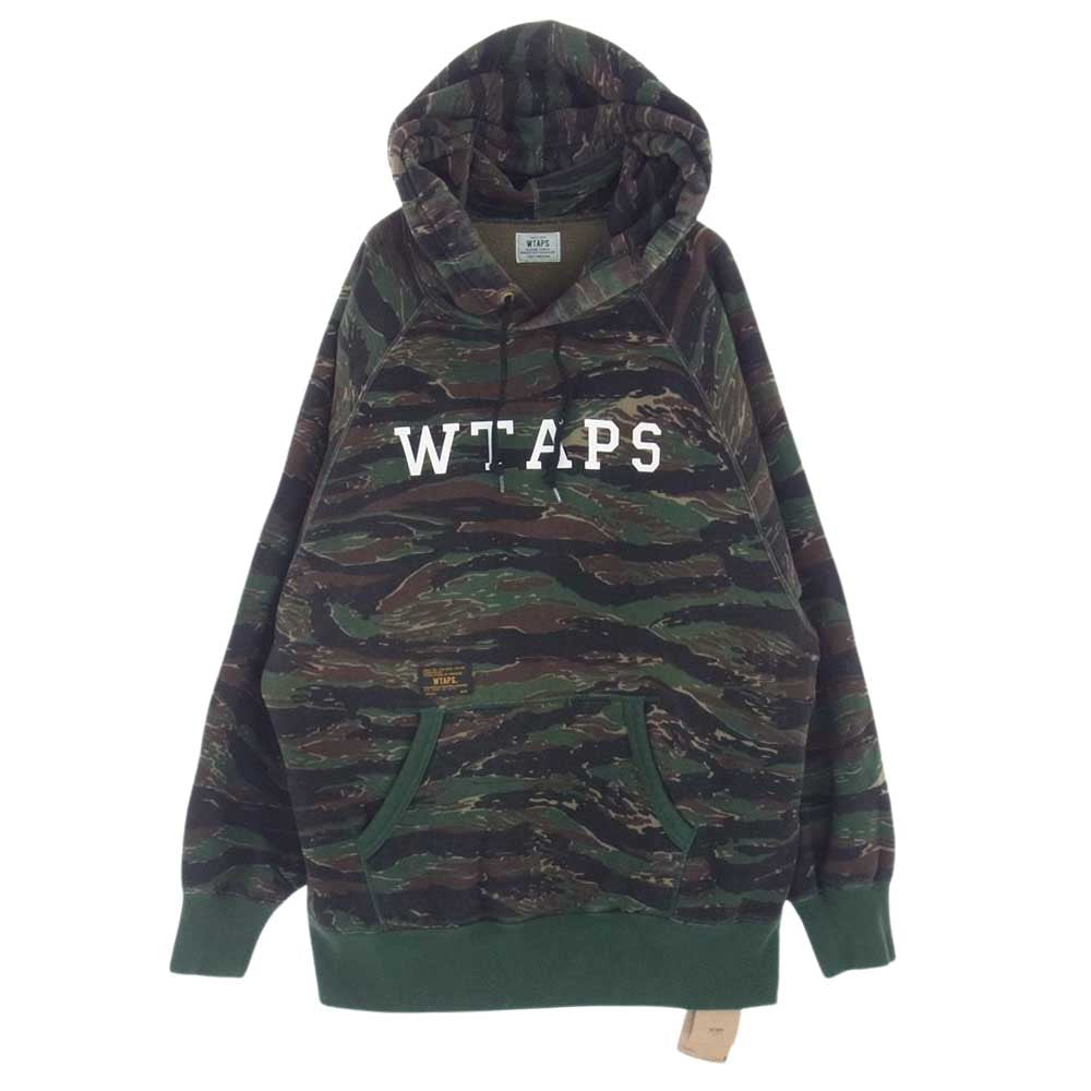 WTAPS ダブルタップス 16AW 162ATDT-CSM11S SWEAT SHIRT TIGER STRIPE スウェット シャツ タイガー ストライプ カモ 迷彩 パーカー フーディー M【中古】