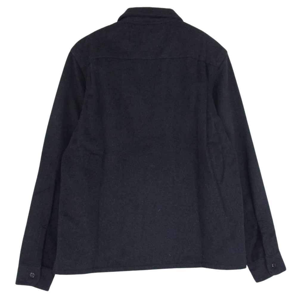 タウンクラフト TAPEREDタグ ウール 長袖 オープンカラー シャツ ダークグレー系 M【中古】