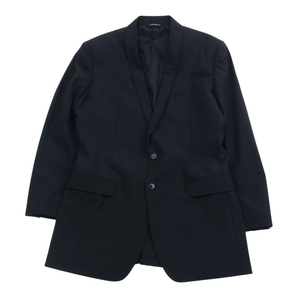 DOLCE&GABBANA ドルチェアンドガッバーナ G1X4MT/FUBBG MARTINI シングルジャケット ナロースラックス セットアップ スーツ ブラック系 48【中古】