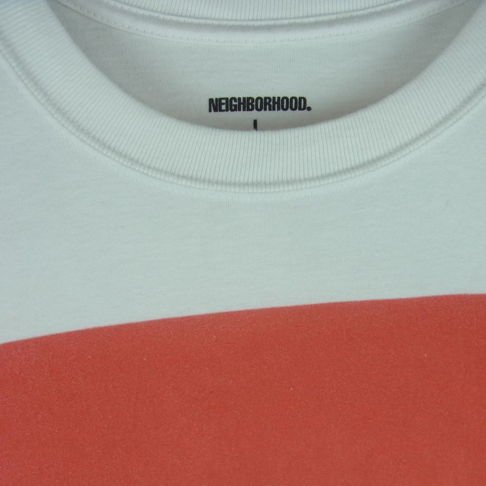 NEIGHBORHOOD ネイバーフッド 23SS DSC サメ 鮫 シャーク プリント 半袖 Tシャツ コットン 日本製 ホワイト系 L【中古】