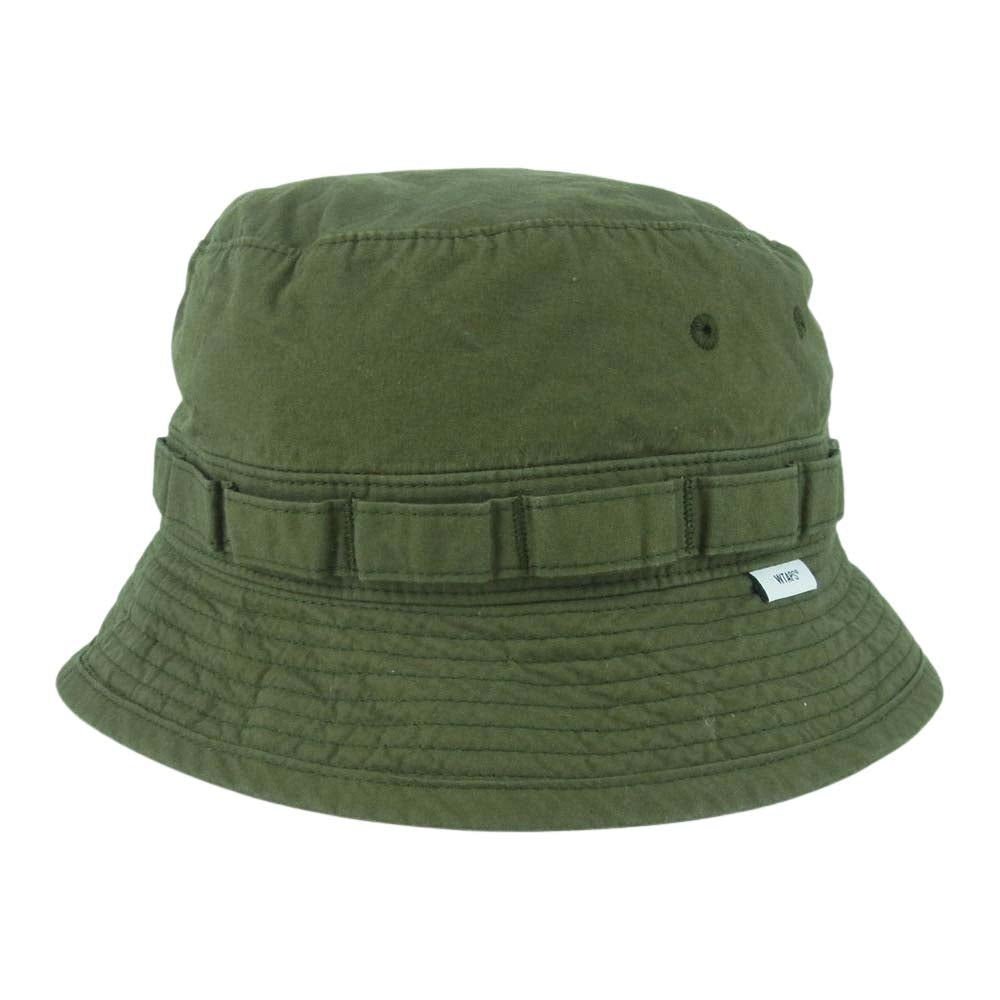 WTAPS ダブルタップス 23SS 231HCDT-HT18 JUNGLE 01 HAT COTTON WEATHER ジャングル ハット 帽子 カーキ系 03【中古】