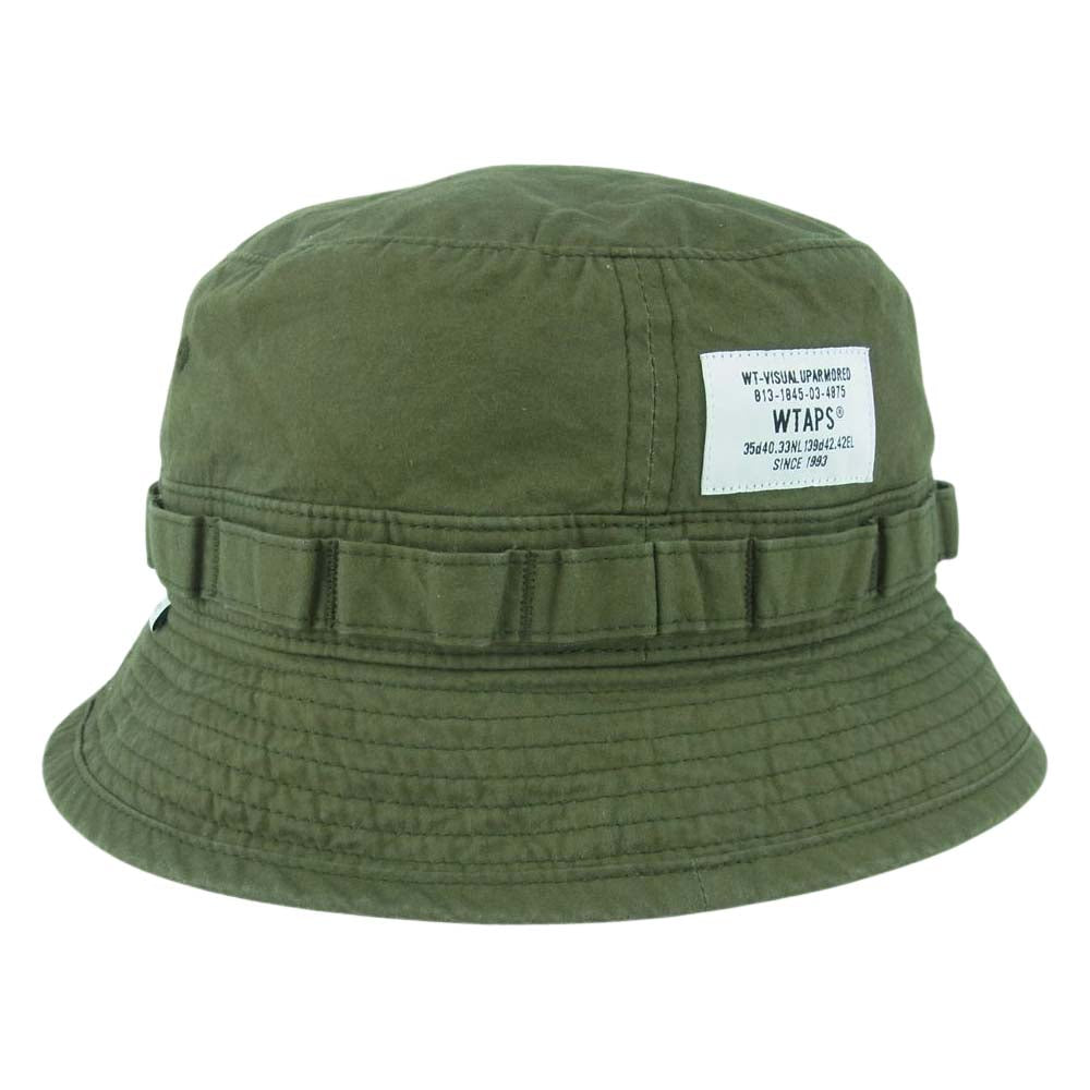 WTAPS ダブルタップス 23SS 231HCDT-HT18 JUNGLE 01 HAT COTTON WEATHER ジャングル ハット 帽子 カーキ系 03【中古】