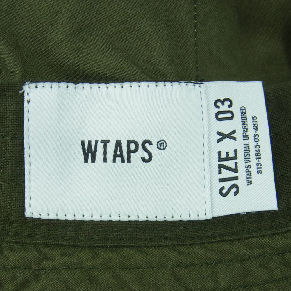 WTAPS ダブルタップス 23SS 231HCDT-HT18 JUNGLE 01 HAT COTTON WEATHER ジャングル ハット 帽子 カーキ系 03【中古】