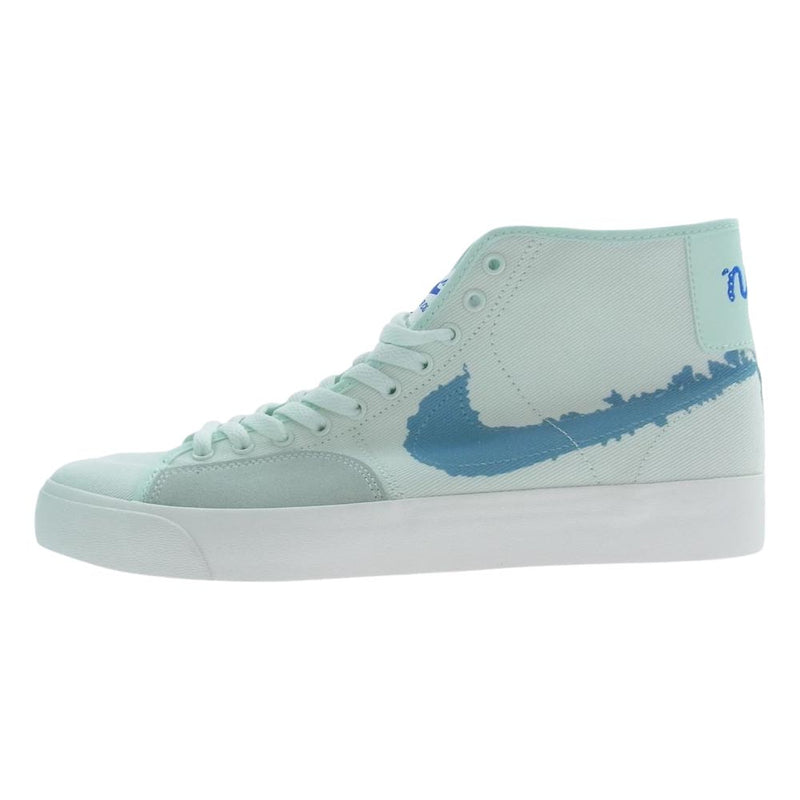 NIKE ナイキ DM8553-300 SB Blazer Court Mid Premium SB ブレーザー コート ミッド プレミアム スニーカー ライトブルー系 29cm【極上美品】【中古】