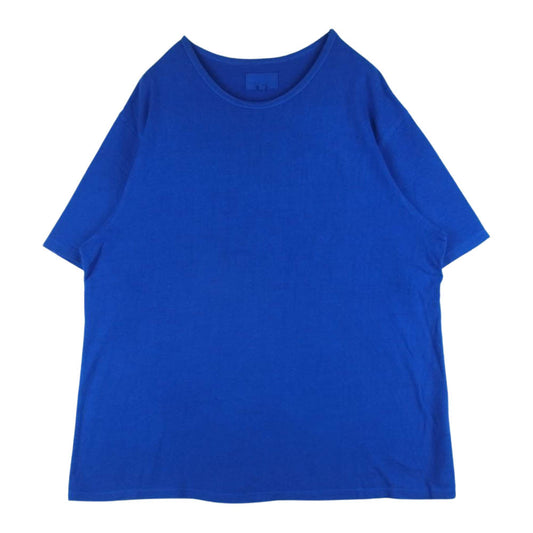 ヨーコサカモト コットン 半袖 Tシャツ 日本製 ブルー系 L【中古】