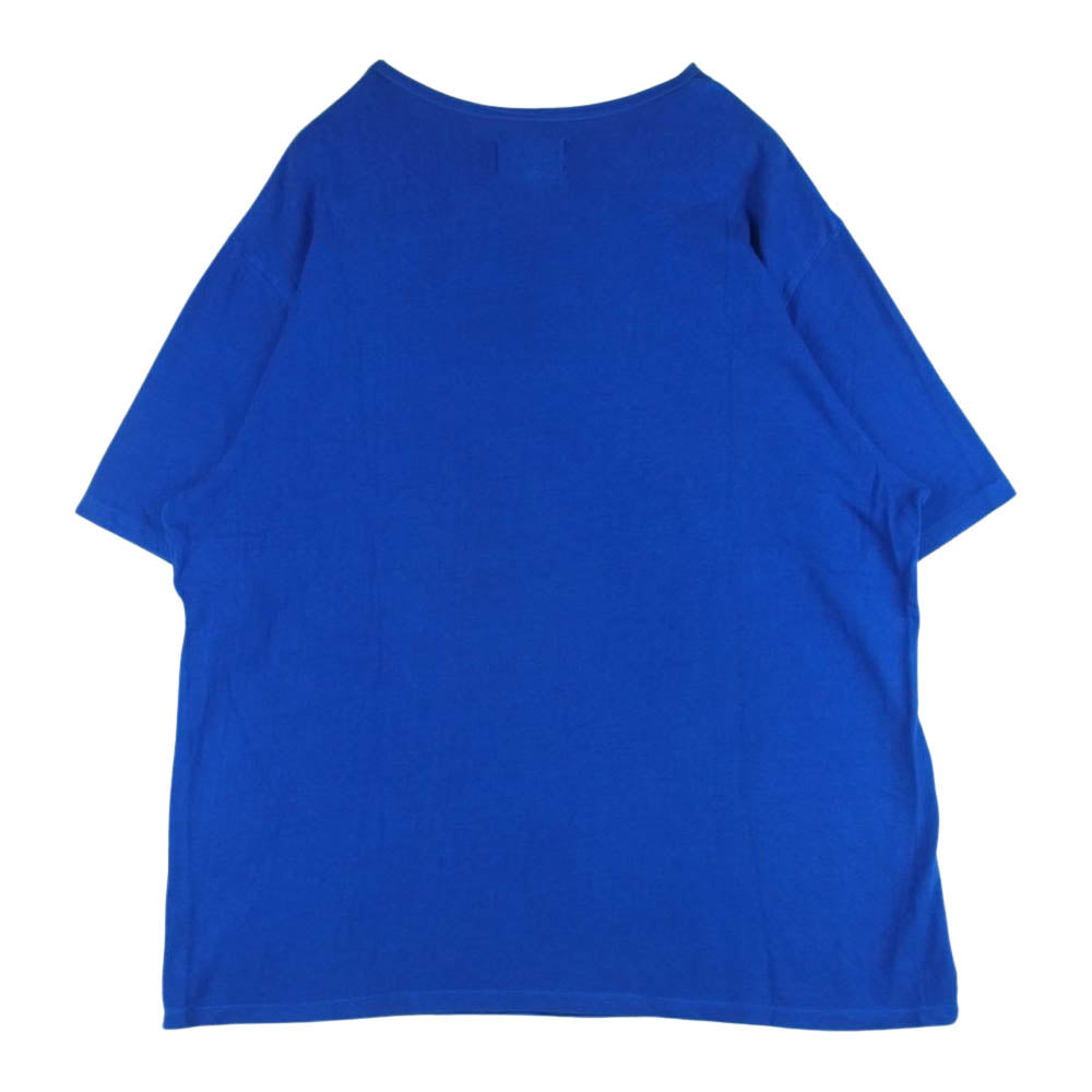 ヨーコサカモト コットン 半袖 Tシャツ 日本製 ブルー系 L【中古】