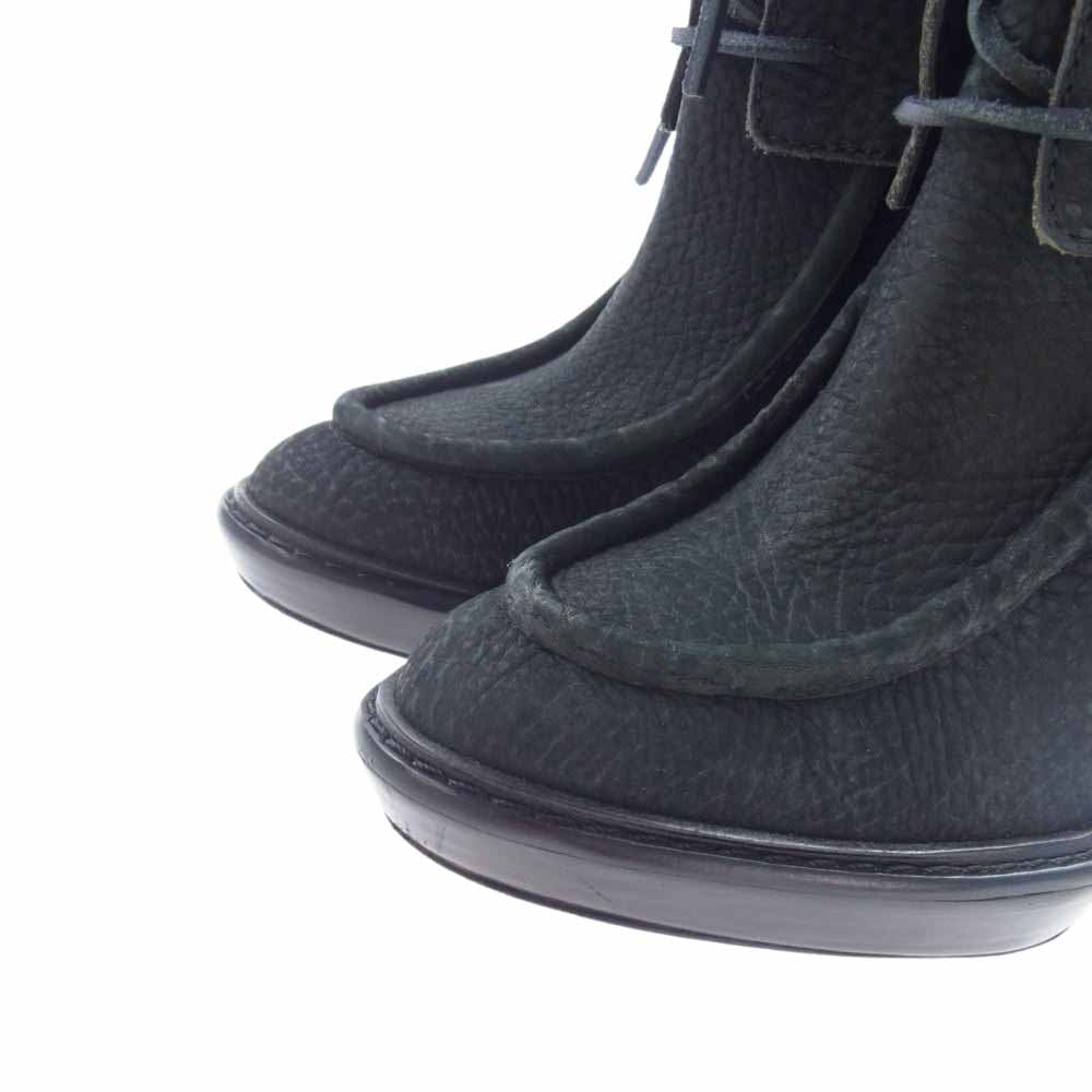 BURBERRY バーバリー ヒール レザー ブーツ ブラック系 UK5 38EUR【中古】