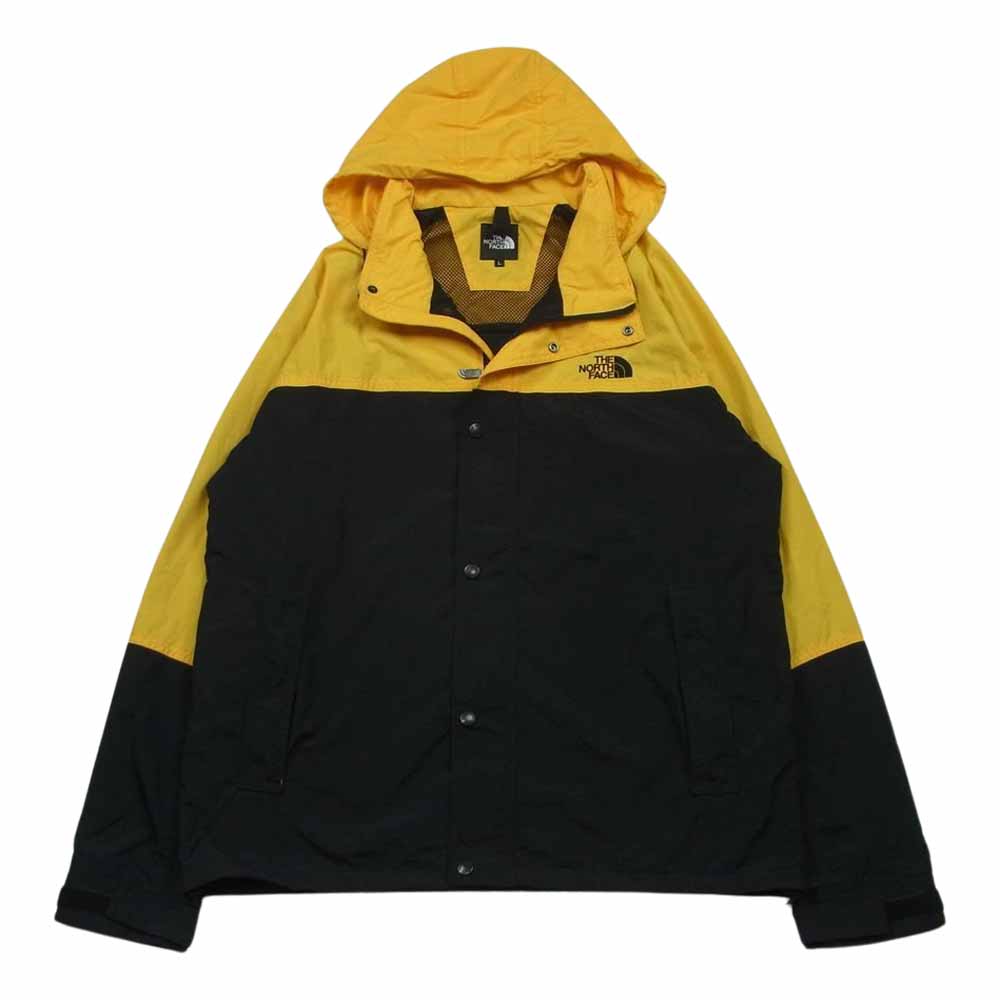 THE NORTH FACE ノースフェイス NP21835 Hydrena Wind Jacket ハイドレナ ウィンド ジャケット ミャンマー製 ブラック系 イエロー系 L【中古】