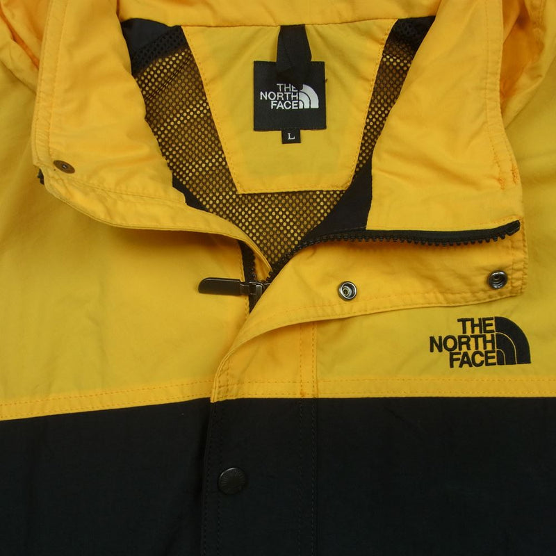 THE NORTH FACE ノースフェイス NP21835 Hydrena Wind Jacket ハイドレナ ウィンド ジャケット ミャンマー製 ブラック系 イエロー系 L【中古】